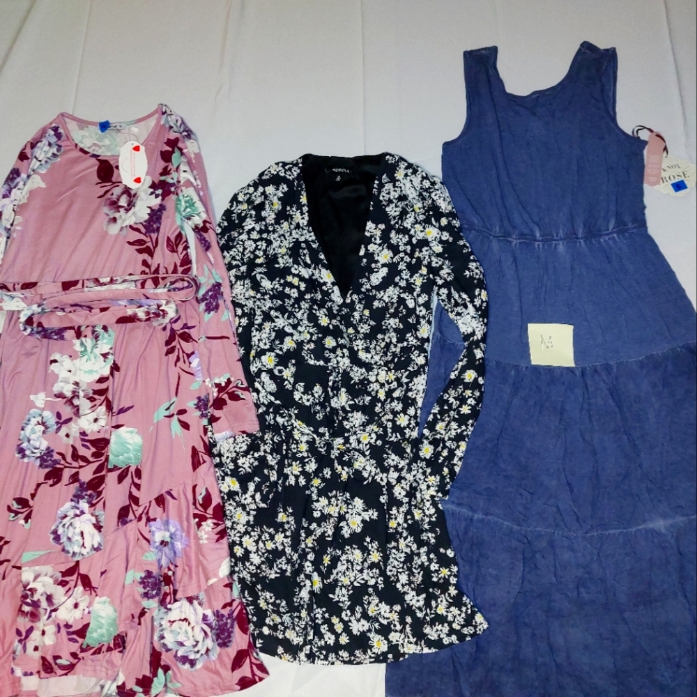 3 Medium Woman's Dress Bundle